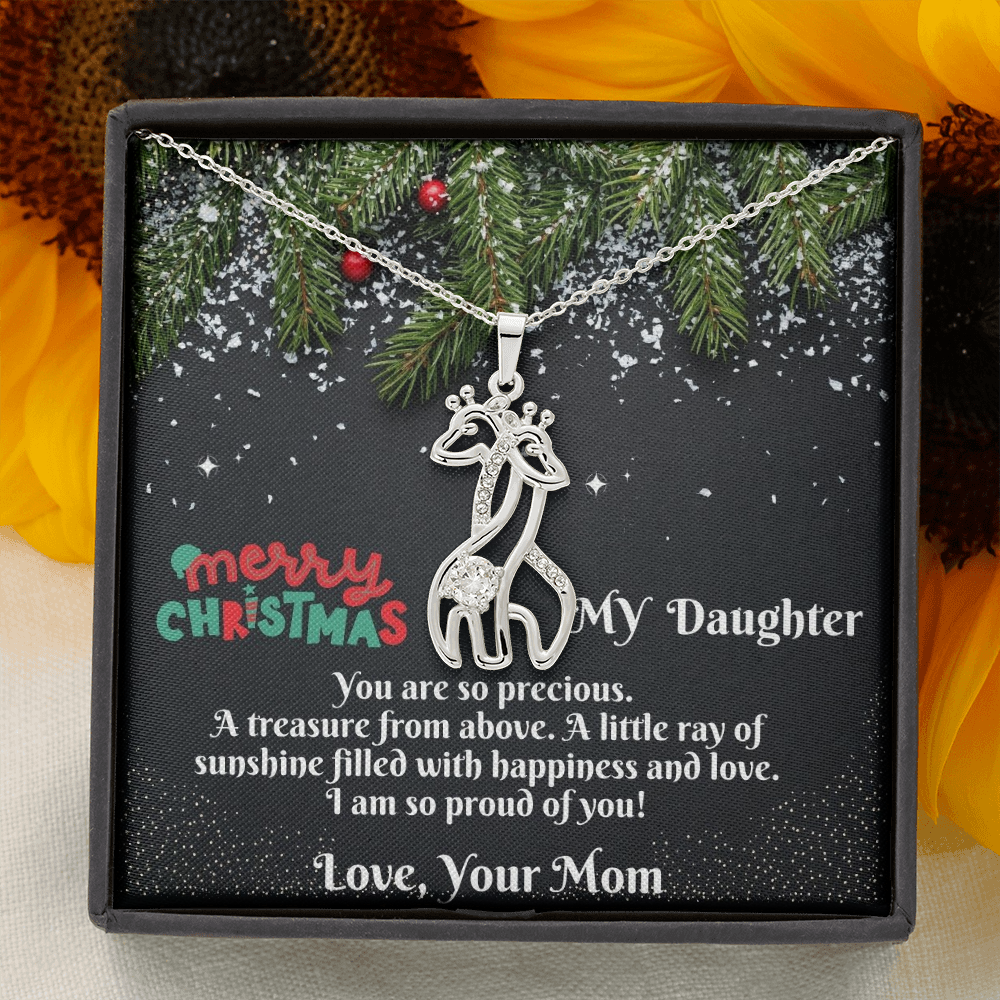 Graceful Giraffe Necklace For Daughter –  Christmas Gift