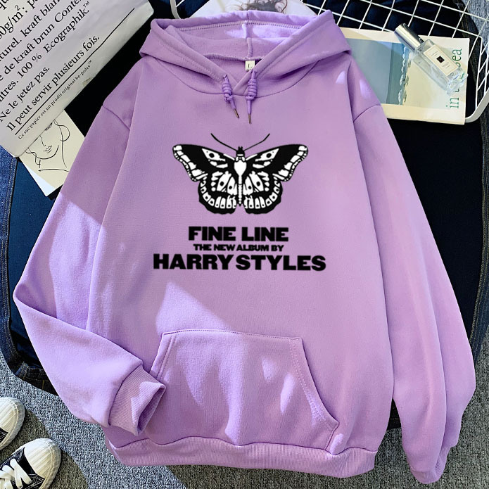 Album Fine Line Hoodies Casual style Butterfly Hoodies Sweatshirt Women Pink Hoodie Kawaii Clothes Men Oversized Harajuku Hoody alx