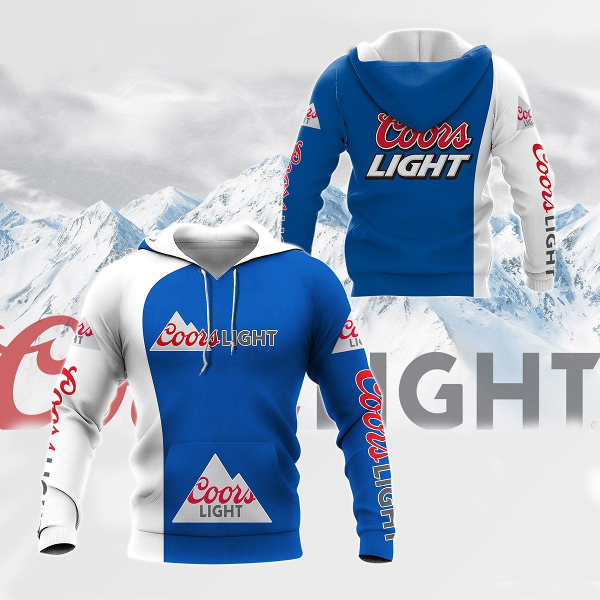 3D All Over Printed Coors Light TNC-HT Shirts Ver1 (Blue&White)