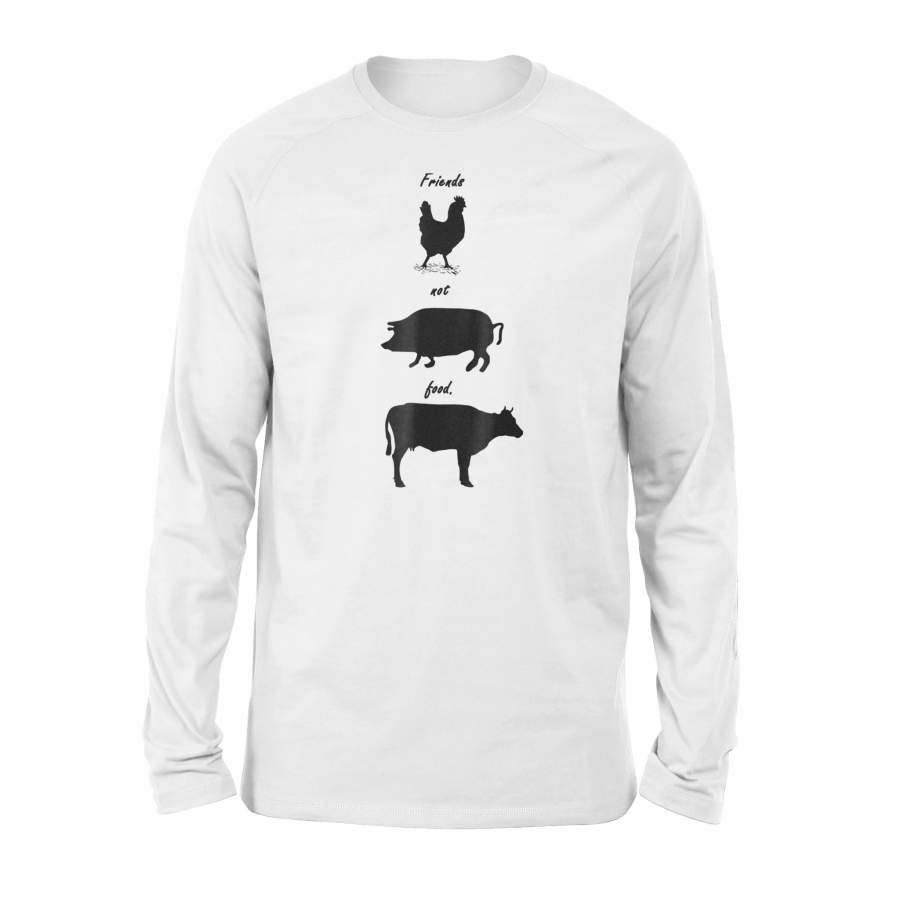 Animals Are Friends Not Food – Men Women Children Long Sleeve T-Shirt