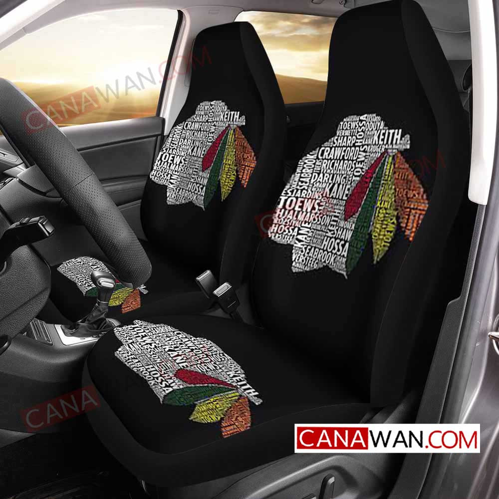 Chicago Blackhawks Style357 3D Customized Personalized Car Seat Cover