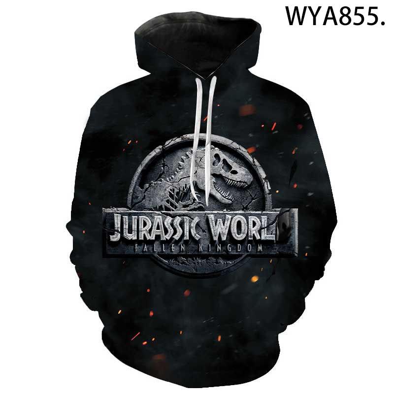 3D Printed Hooded Sweatshirts Streetwear – Jurassic Park Casual Hoodies –