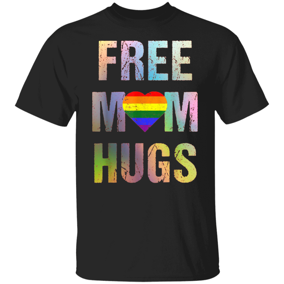 Free Mom Hugs Shirt LGBT Rainbow Flag Gay Pride Merch Gifts For Gay ...
