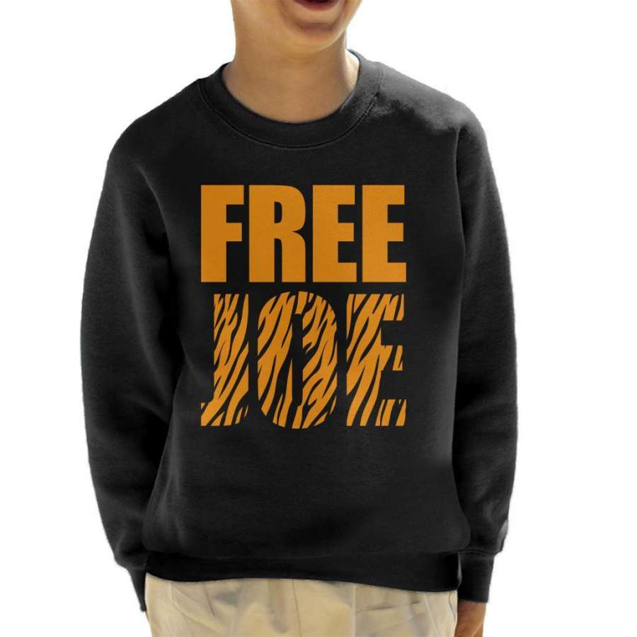 Free Joe Exotic Tiger King Kid’s Sweatshirt