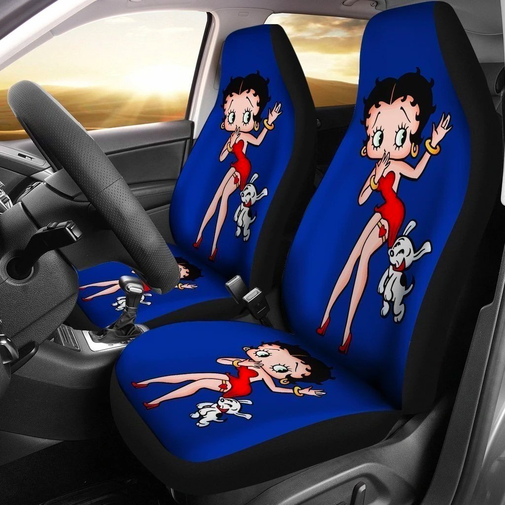 Betty Boop And Puppy Car Seat Covers Gift Idea NH1911