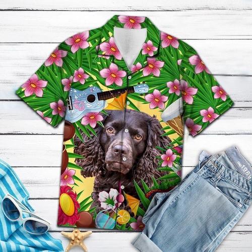 Aloha Shirt Boykin Spaniel Summer Party Hawaiian Shirt | Unisex | Adult | Hw6357