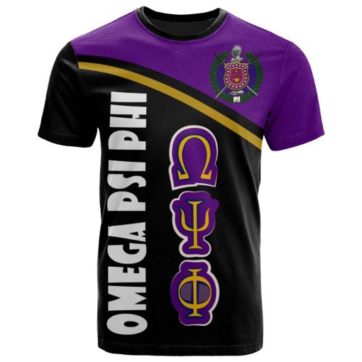 Omega Psi Phi T-Shirt – Fraternity Curve Version T-Shirt