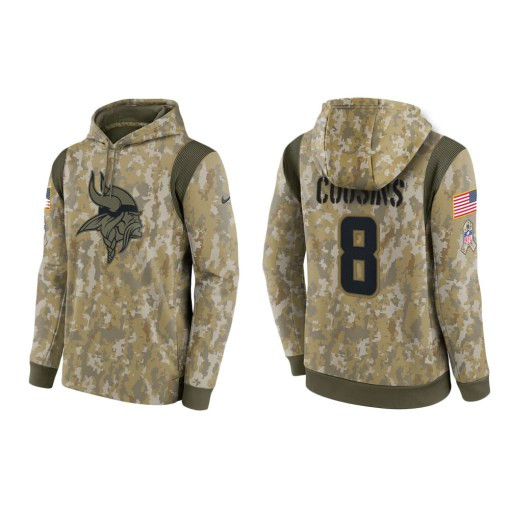 Kirk Cousins Minnesota Vikings Camo 2021 Salute To Service Veterans Day ...