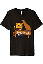 Classical Musical Cat Mozarts Kitten, Classic Music Meowzart Premium T-Shirt