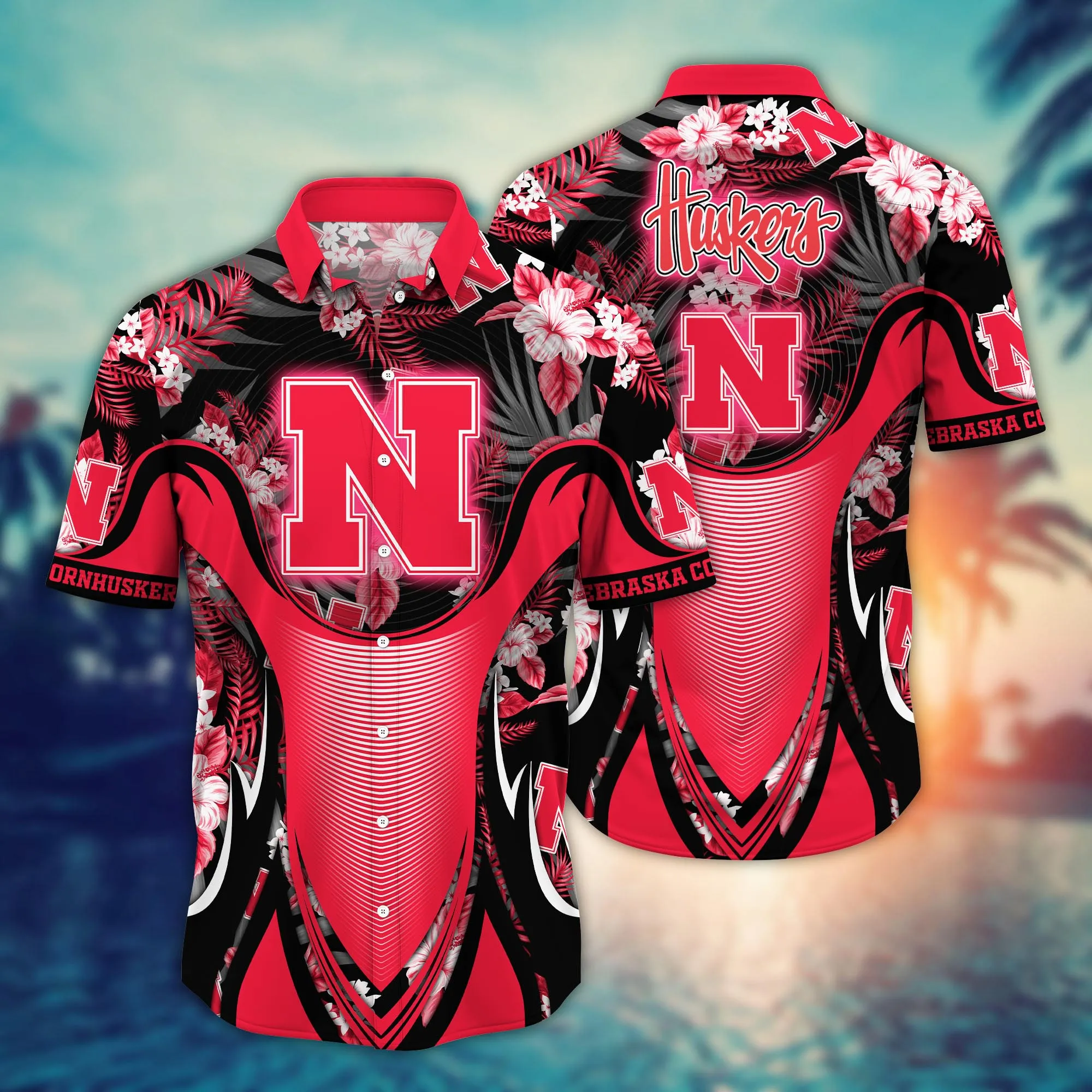 Nebraska Cornhuskers NCCA Hawaiian Shirt Watermelons Aloha Shirt