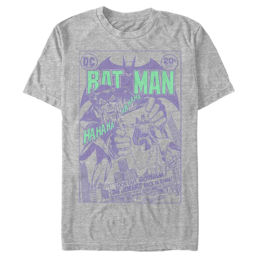 Batman Men’s Joker Back in Town  T Shirt