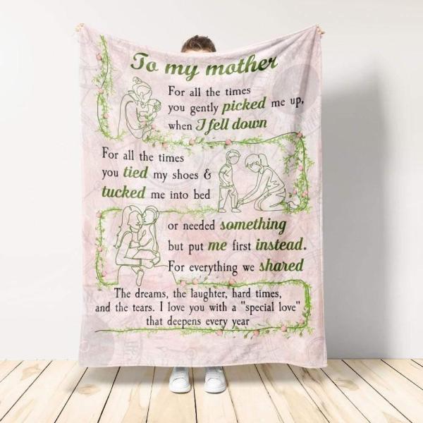 To My Mother, I Love You With Special Love Blanket