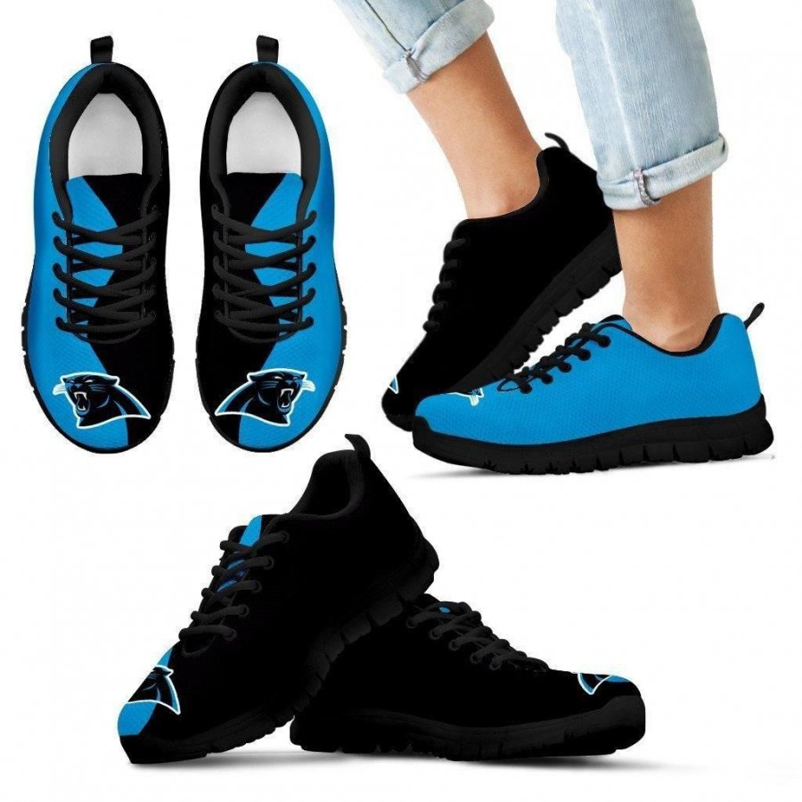 Two Colors Trending Lovely Carolina Panthers Sneakers #428