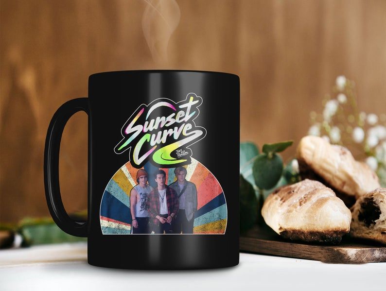 Black Mug Sunset Curve Band Mug Julie and the Phantoms Movie Mug This Band is Back Mug Retro Vintage Mug Premium Sublime Ceramic Coffee Mug H99