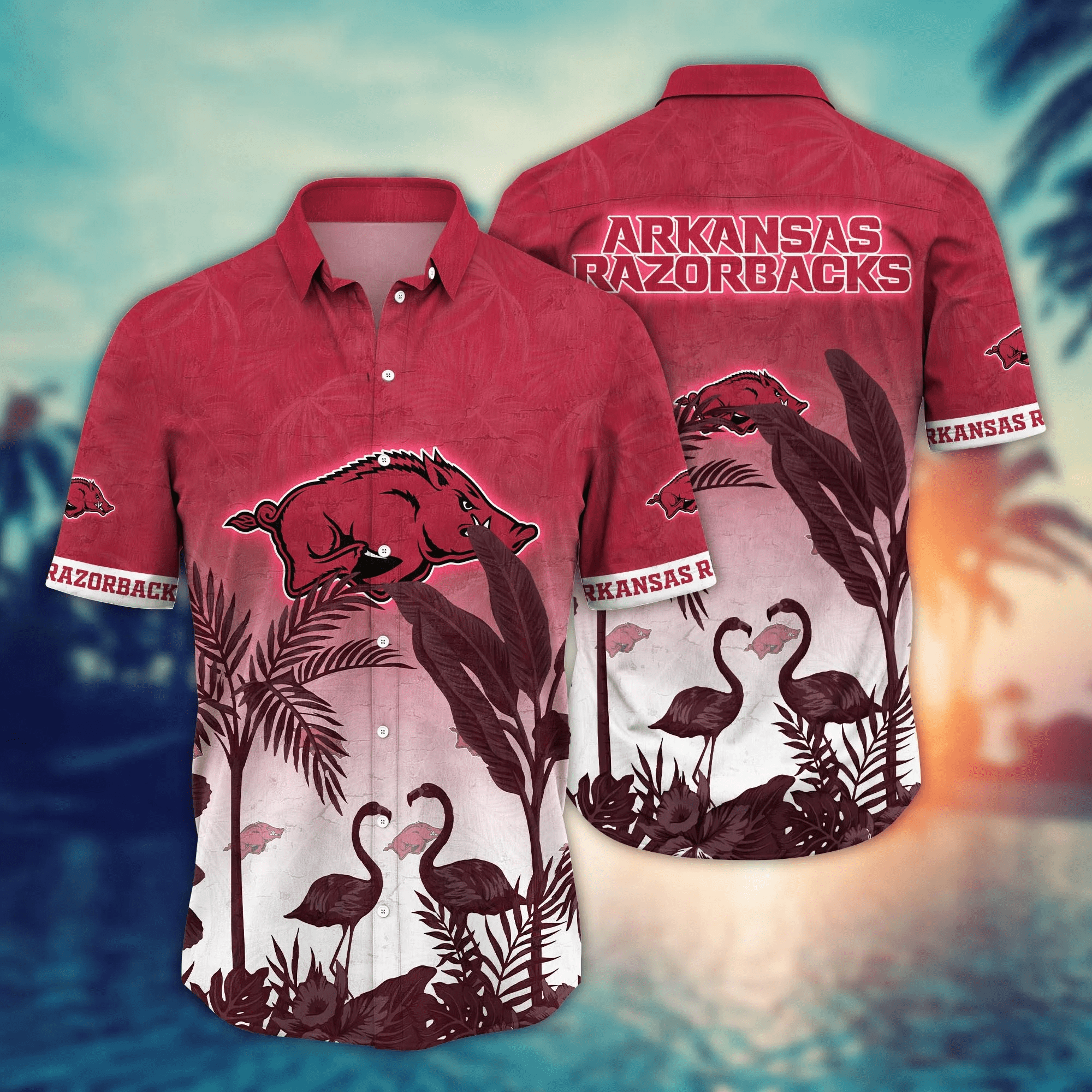 Arkansas Razorbacks NCAA Hawaiian Shirt Swimsuitstime Aloha Shirt