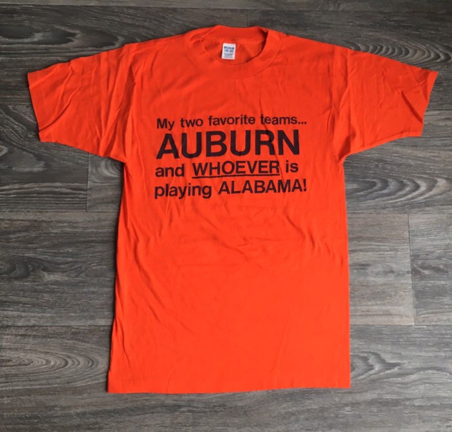 Auburn Shirt 80’S Vintage Tigers University College Football Sports Alabama Orange Tshirt Usa Xs