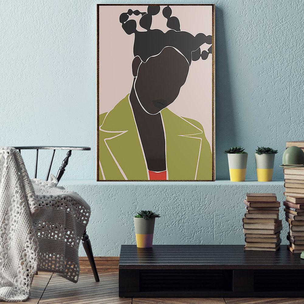 Black African Canvas Art Prints Modern Black Pride Poster Prints Afro Queen Black Man Appealing Wall Canvas