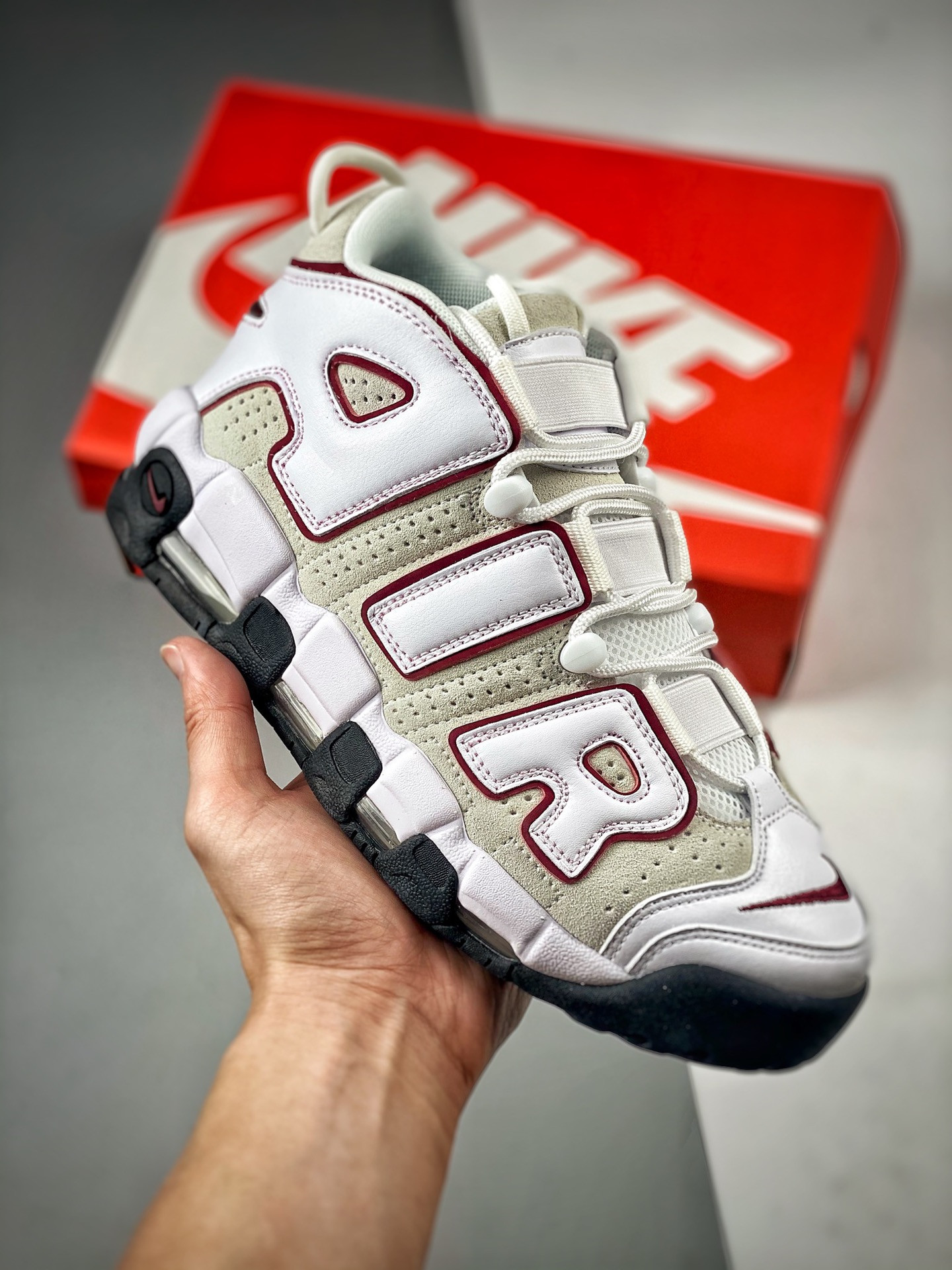 Nike Air More Uptempo Bulls White Red FB1380-100 5338648