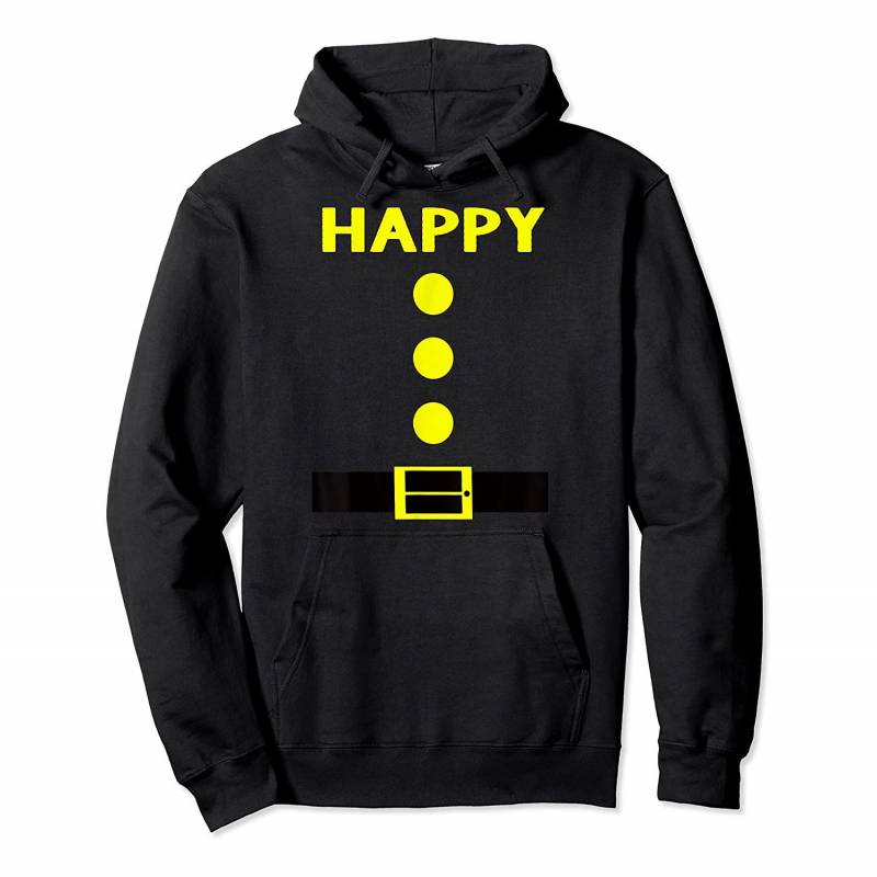 Yellow Happy Dwarf Halloween Costume Gifts Idea Happy Dwarf Pullover Hoodie, T-Shirt, Sweatshirt