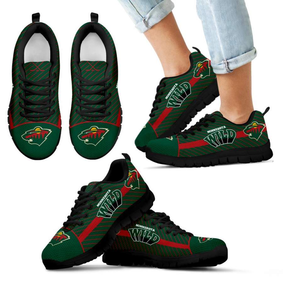 Lovely Stylish Fabulous Little Dots Minnesota Wild Sneakers