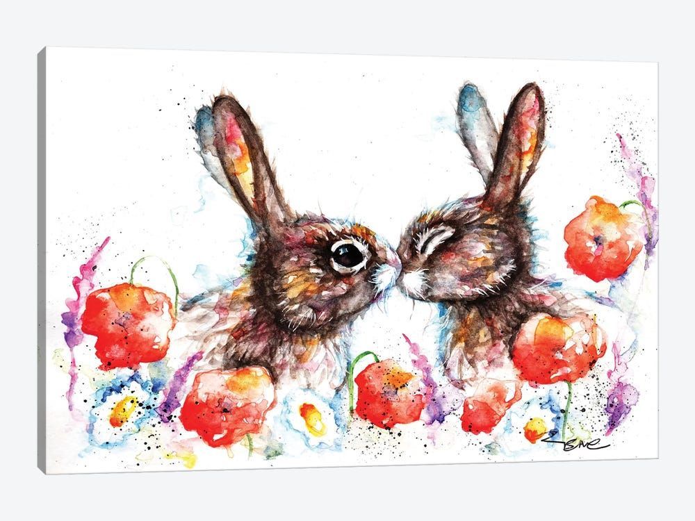 Meadow Rabbits Canvas Poster 8″x12″ 12×18″ 18″x26″ 24″x36″ 30″x45″