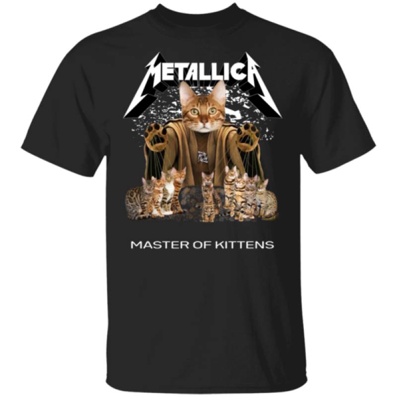 Metallica Master Of Kittens Bengal Cat Shirt