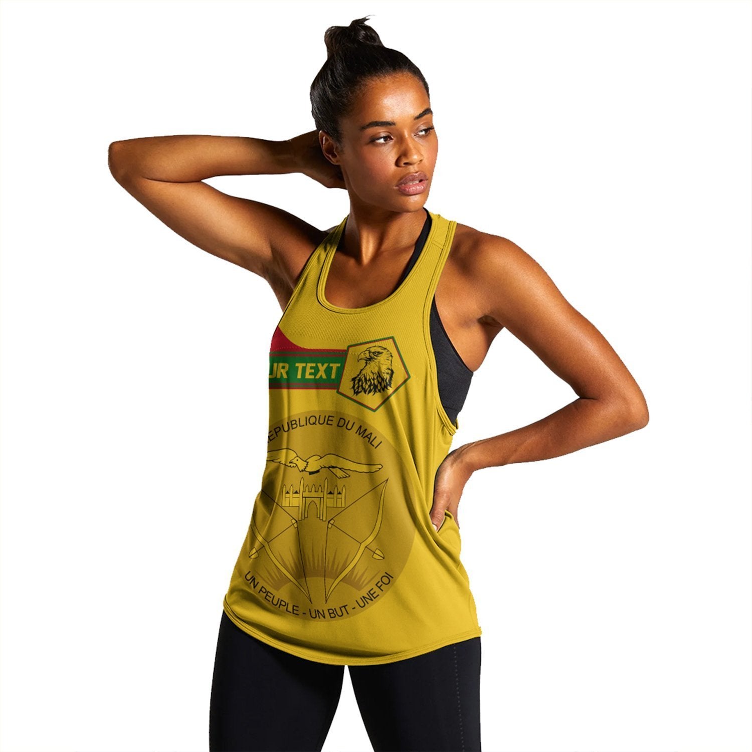 (Custom) African Tank Top – Mali Women’S Racerback Tank Pentagon Style