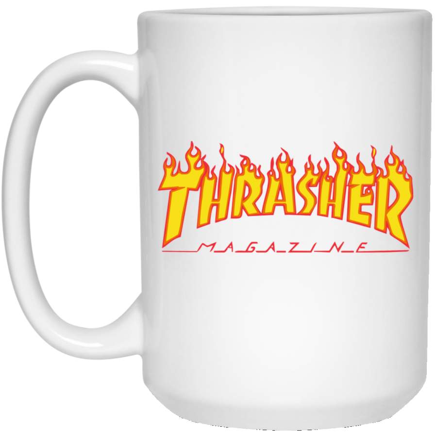 Thrasher Magazine Flame White Big Mug