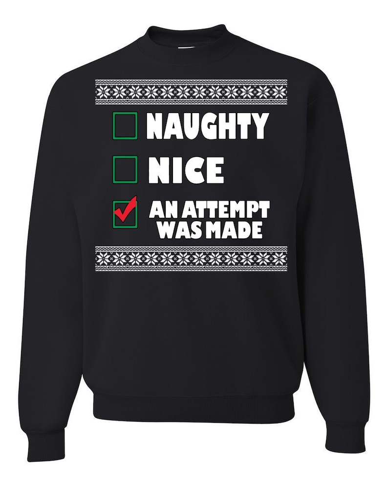 An Attempt Was Made Merry Christmas Ugly Sweatshirt, Christmas Ugly Sweater