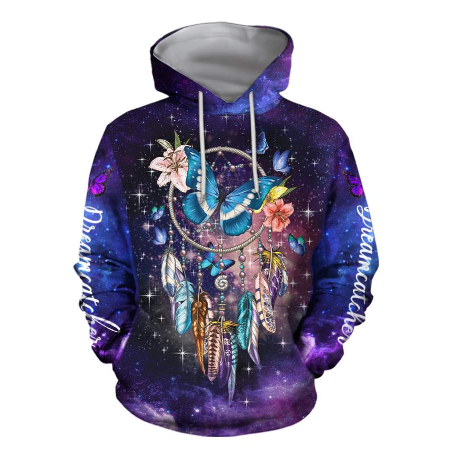 3D All Over Print Dreamcatcher Butterfly Art Hoodie