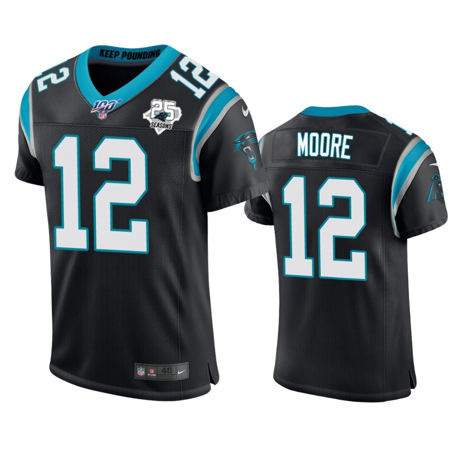 Carolina Panthers D.j. Moore Black 25th Season Vapor Elite Jersey