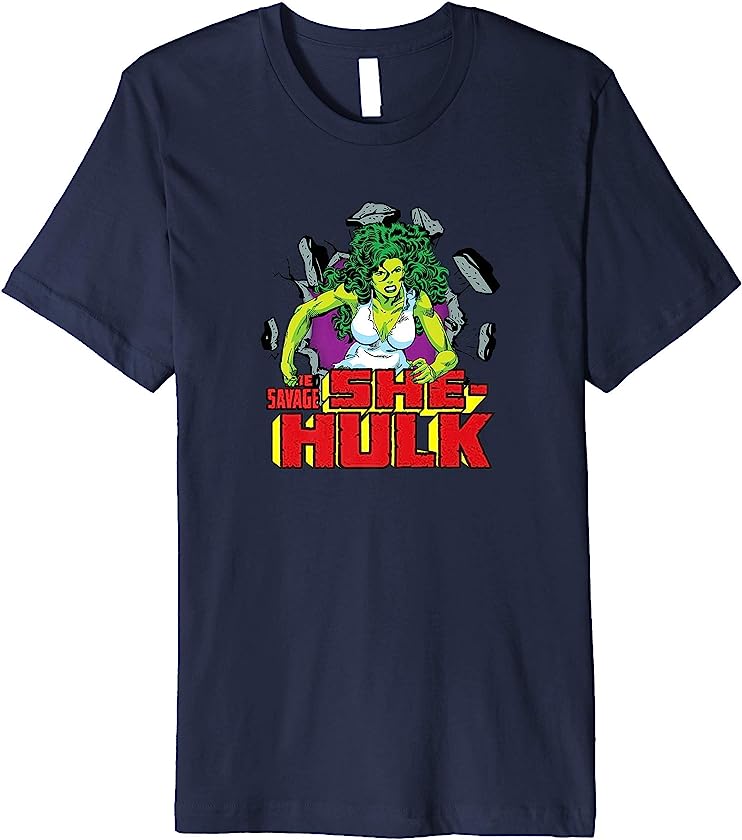 The Savage She-Hulk Retro Comic Premium T-Shirt