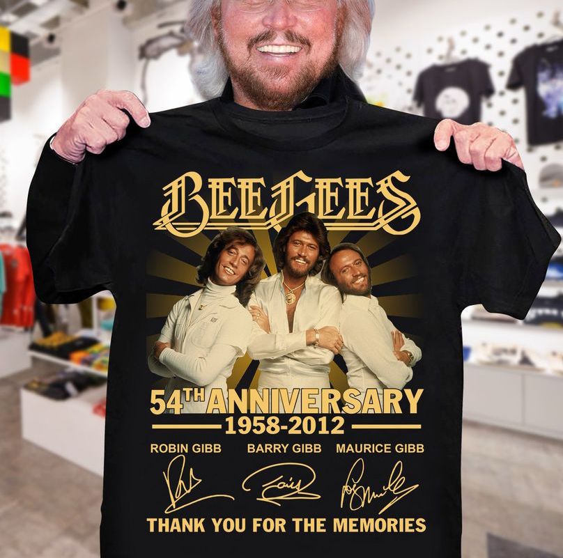 Bee Gees 54th Anniversary 1958-2012 Signatures Thank You For The Memories T shirt hoodie sweater VA95