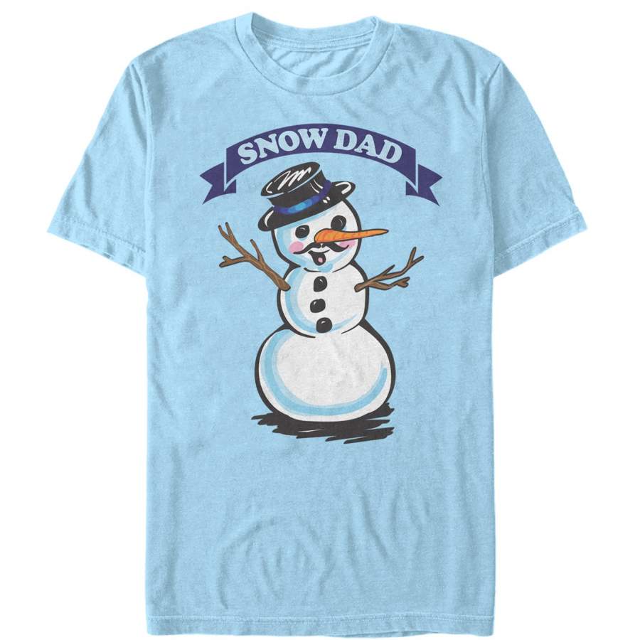 Lost Gods Men’s Christmas Snowman Dad  T Shirt