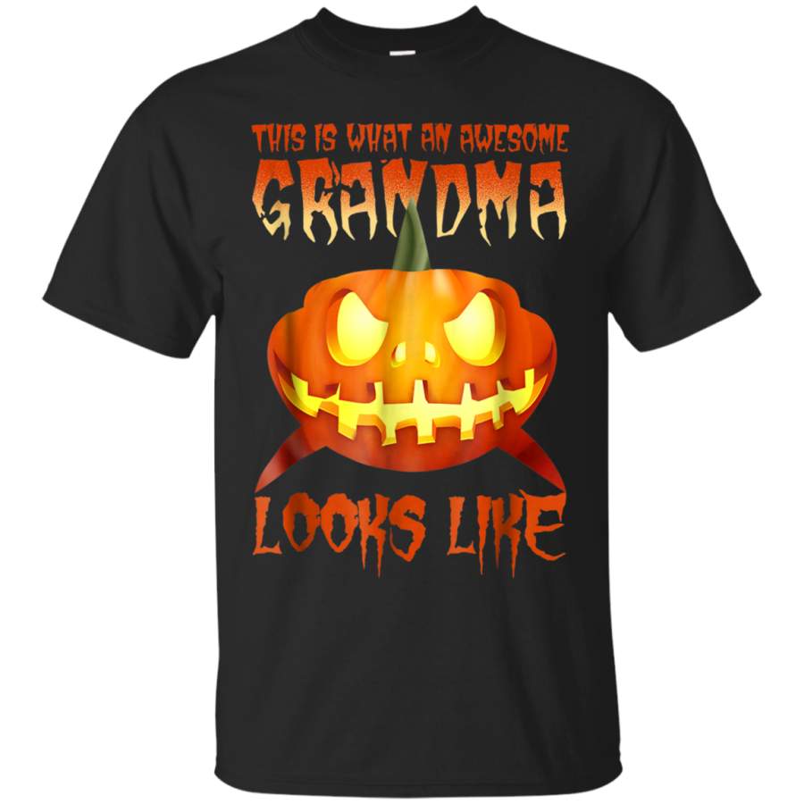 AGR Awesome Grandma Shark Halloween T-Shirt Pumpkin Shark