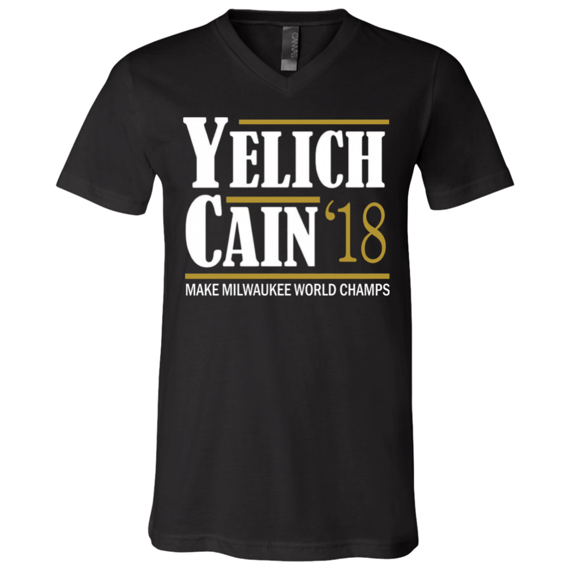 Christian Yelich Shirt Lorenzo Cain Milwaukee Brewers Baseball Unisex V-Neck T-Shirt