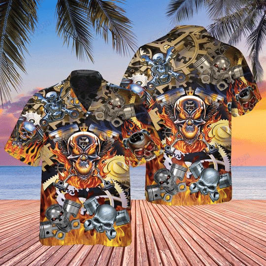 A Mechanic Hawaiian Shirts Ha63859