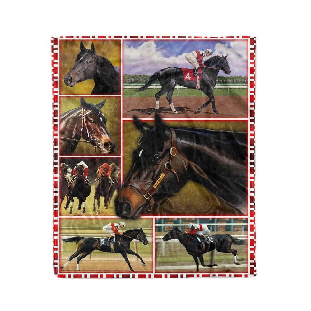 Animal Ruffian Horse Special Gift Fleece Blanket Family Gift Home Decor Bedding Couch Sofa Soft And Comfy Cozy