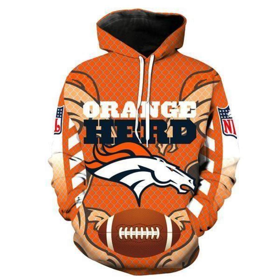 Denver Broncos Hoodie 3D Style1114 All Over Printed