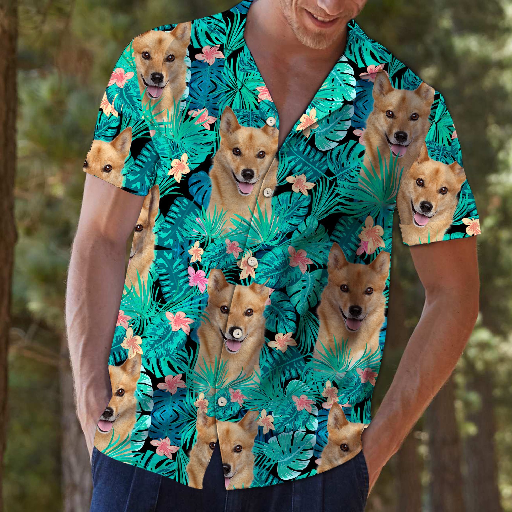 Finnish Spitz Tropical Hawaii Shirt For Hawaii Aloha Ha34995