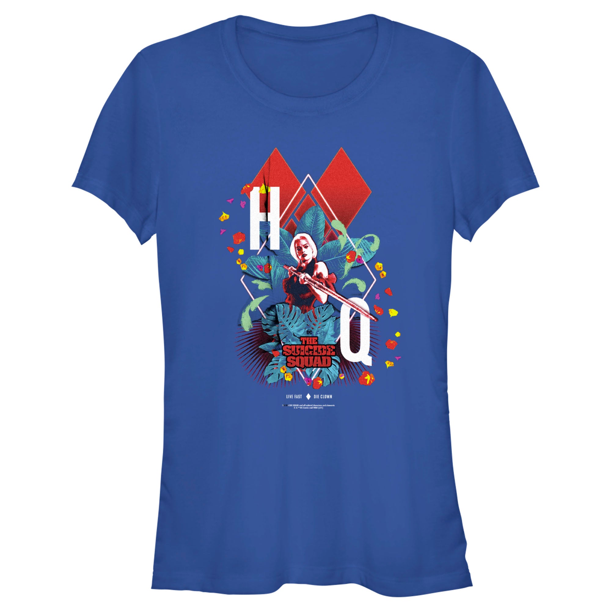 The Suicide Squad Junior’S Harley Quinn Jungle Card  T-Shirt