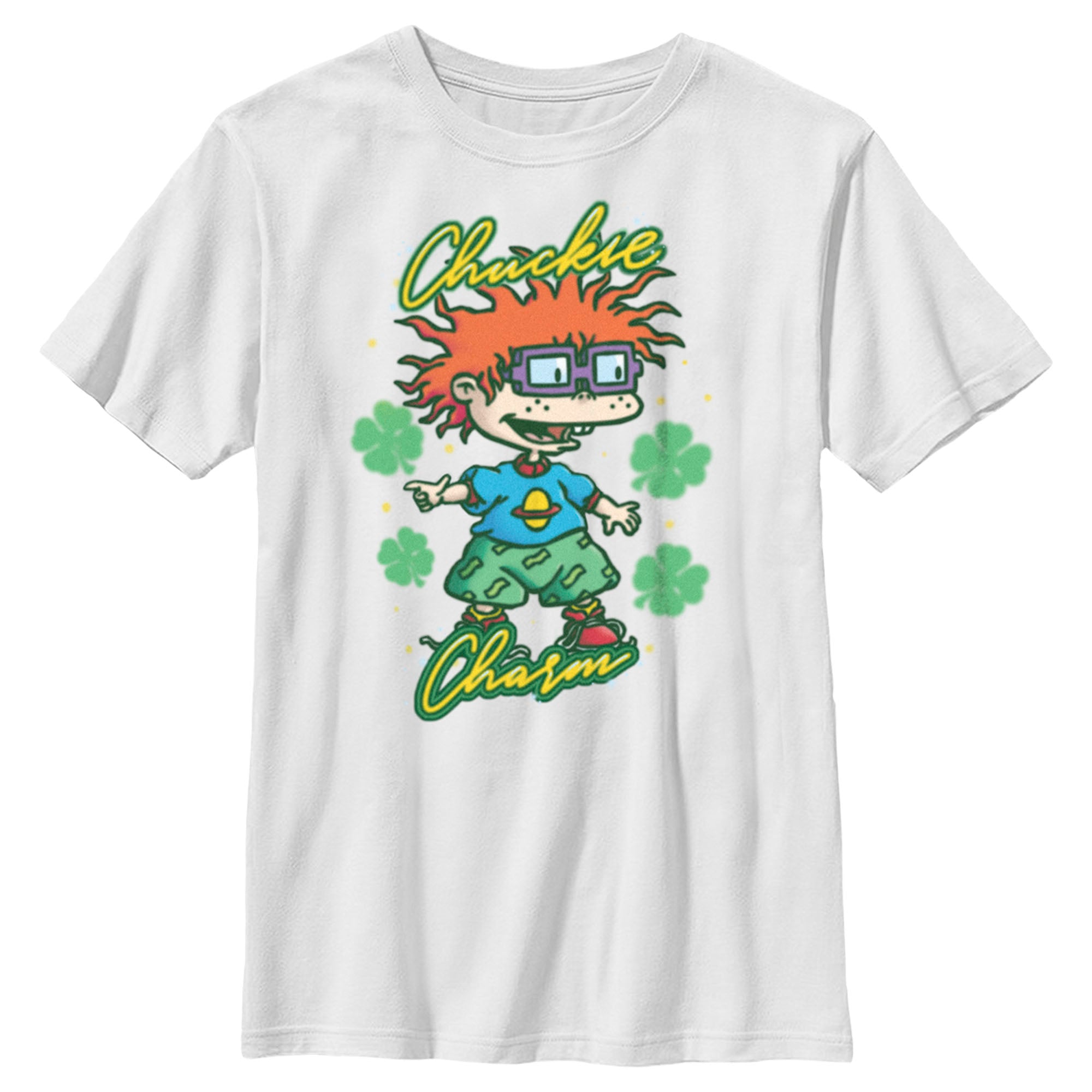 Boy’S Rugrats St. Patrick’S Day Chuckie Charm T-Shirt