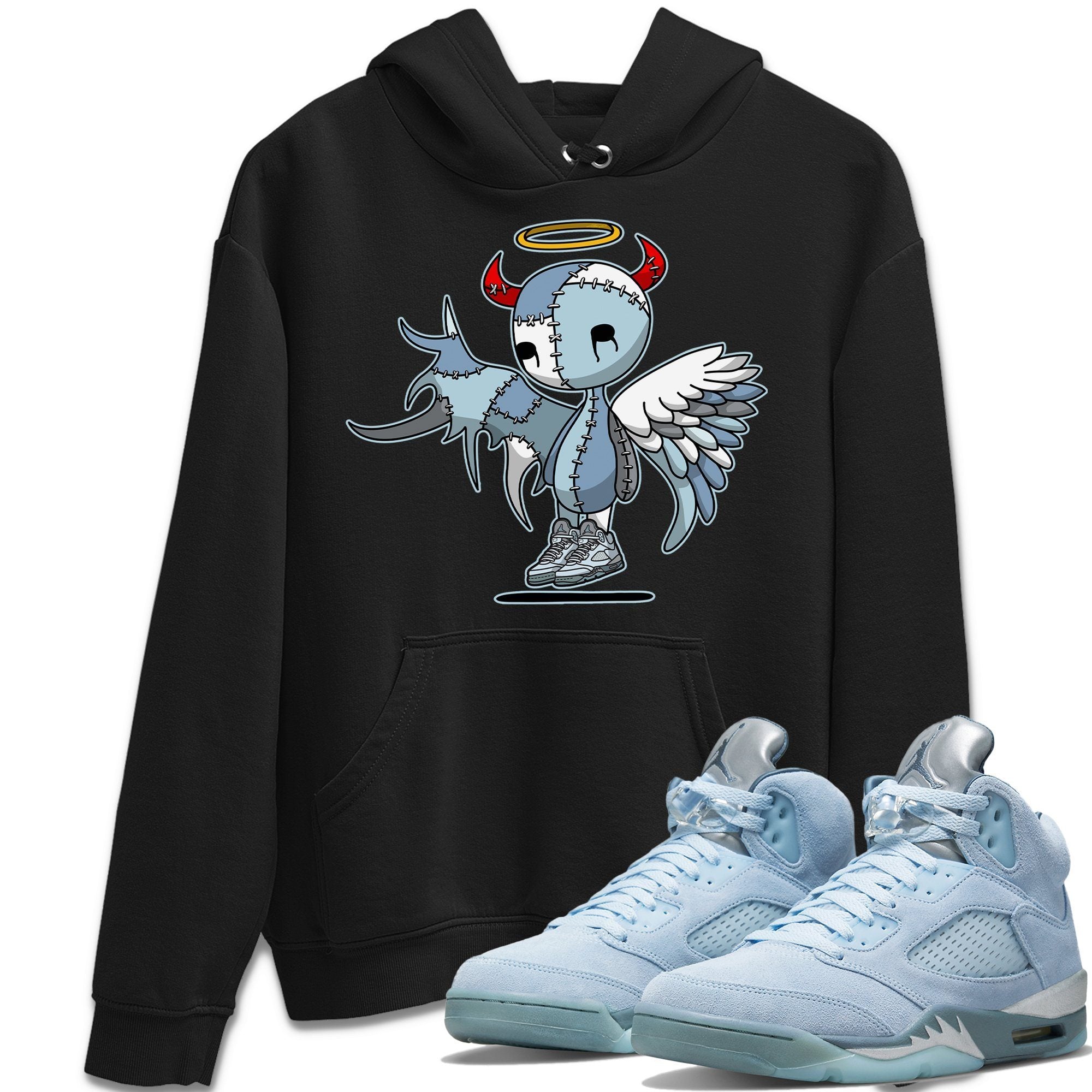 Devil Angel Hoodie – Air Jordan 5 Blue Bird