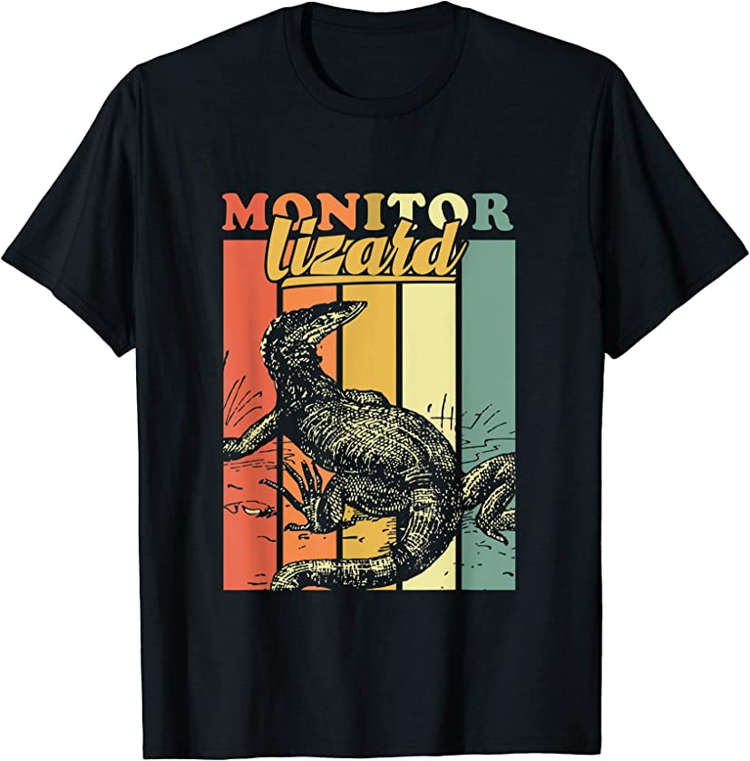 Retro Vintage Style Animal Monitor Lizard T-Shirt