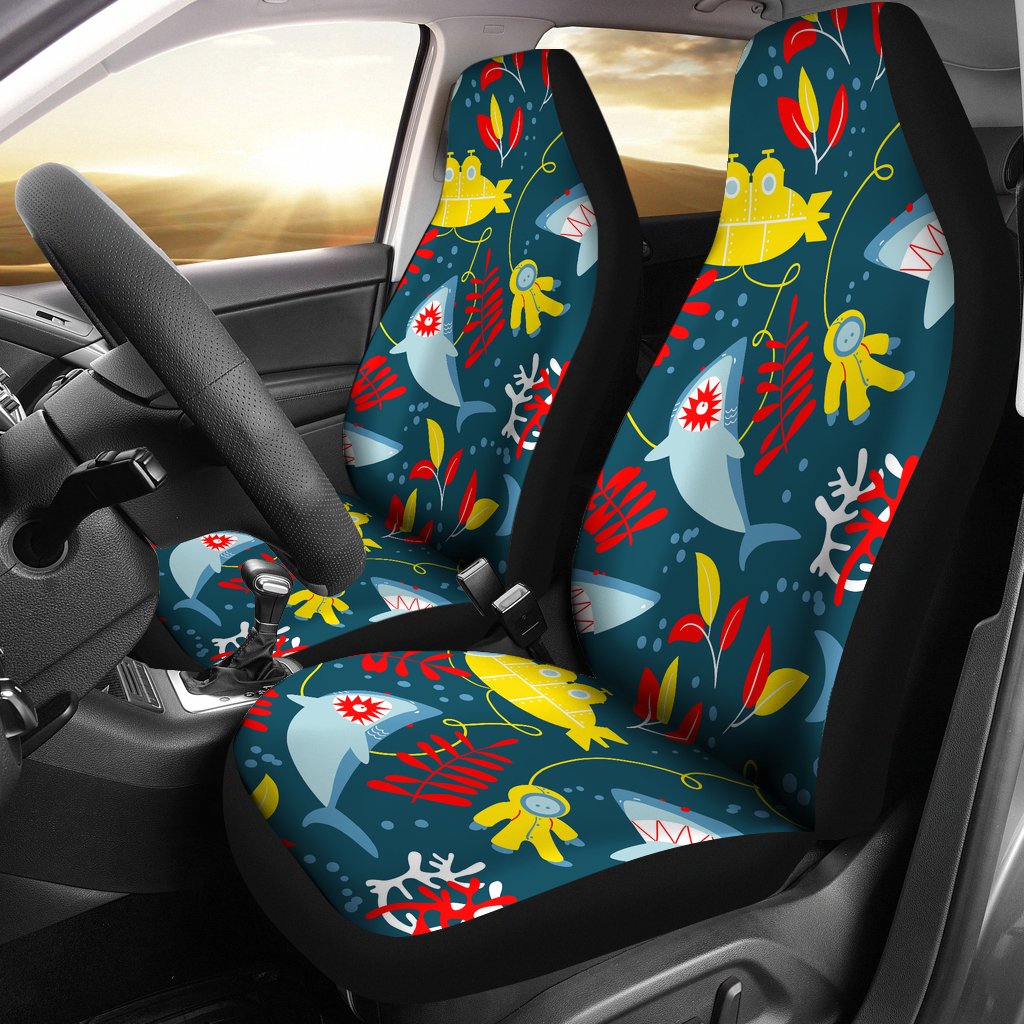 Shark Pattern Universal Fit Car Seat Covers