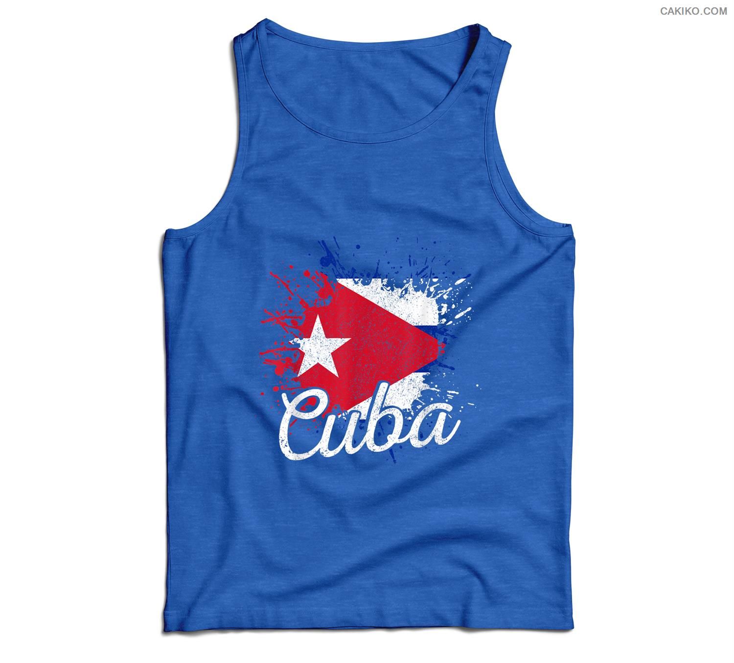 Cuba Patriotic Cuban Pride Flag Patriotic Cuba Men Tank Top