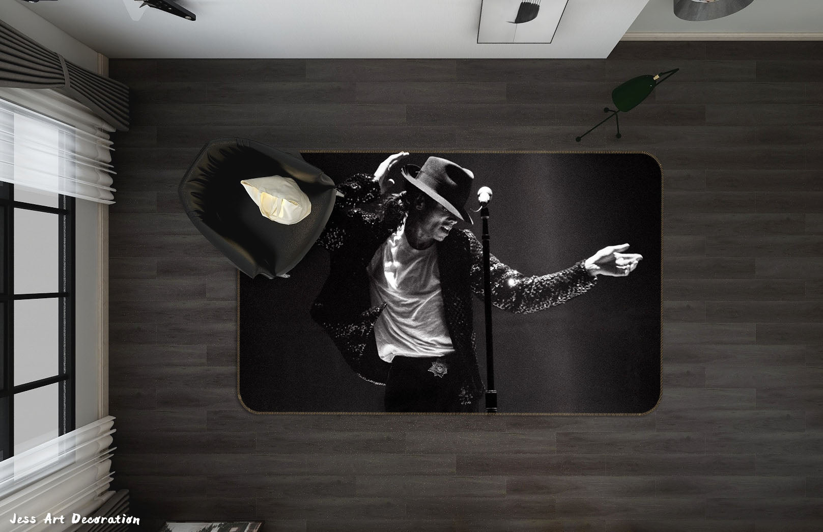 3D Michael Jackson Non-Slip Rug Mat 14