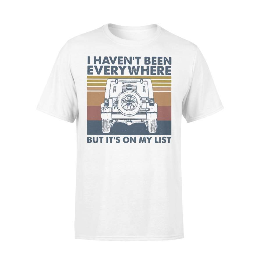 Car I Haven’t Been Everywhere But It’s On My List Vintage Retro T-shirt