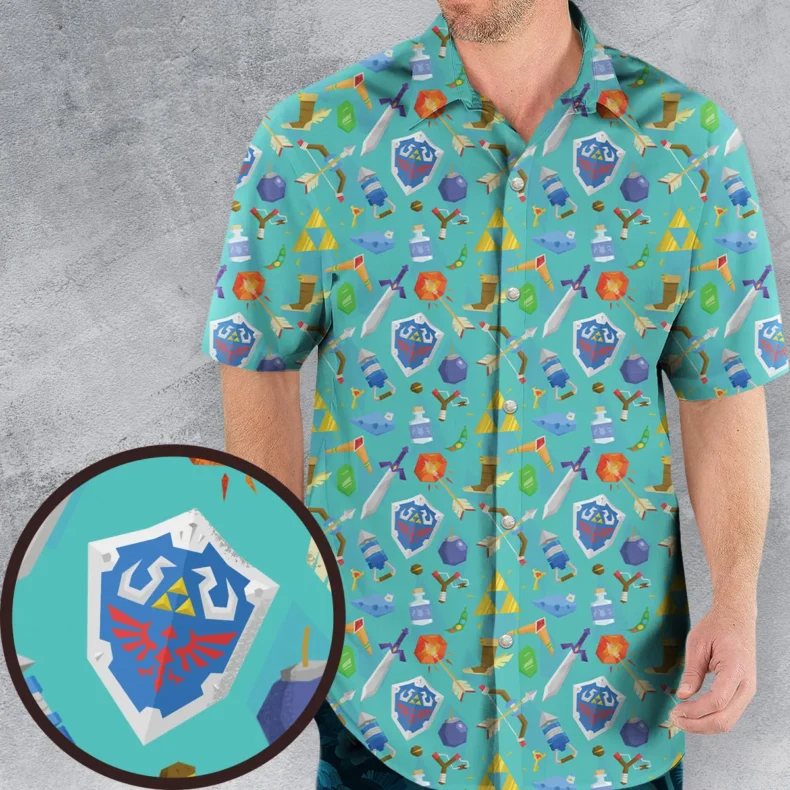 Zelda Korok Hawaiian Shirt