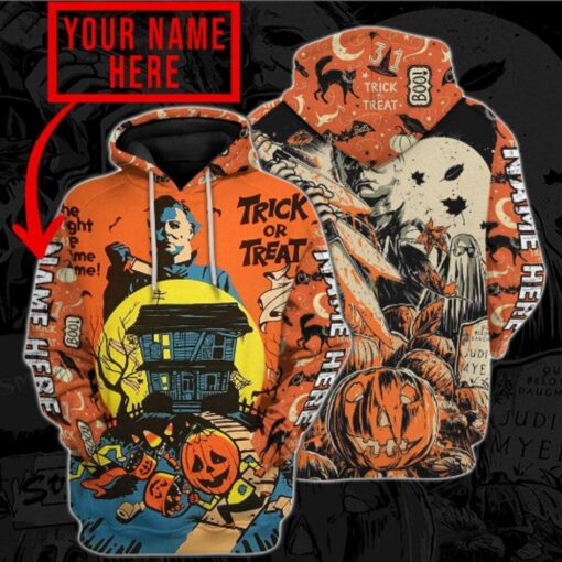 Custom Halloween Horror Movie Trick Or Treat Personalized 3D All Over Printed Shirts For Men And Women, Gift For Halloween Day, Happy Halloween